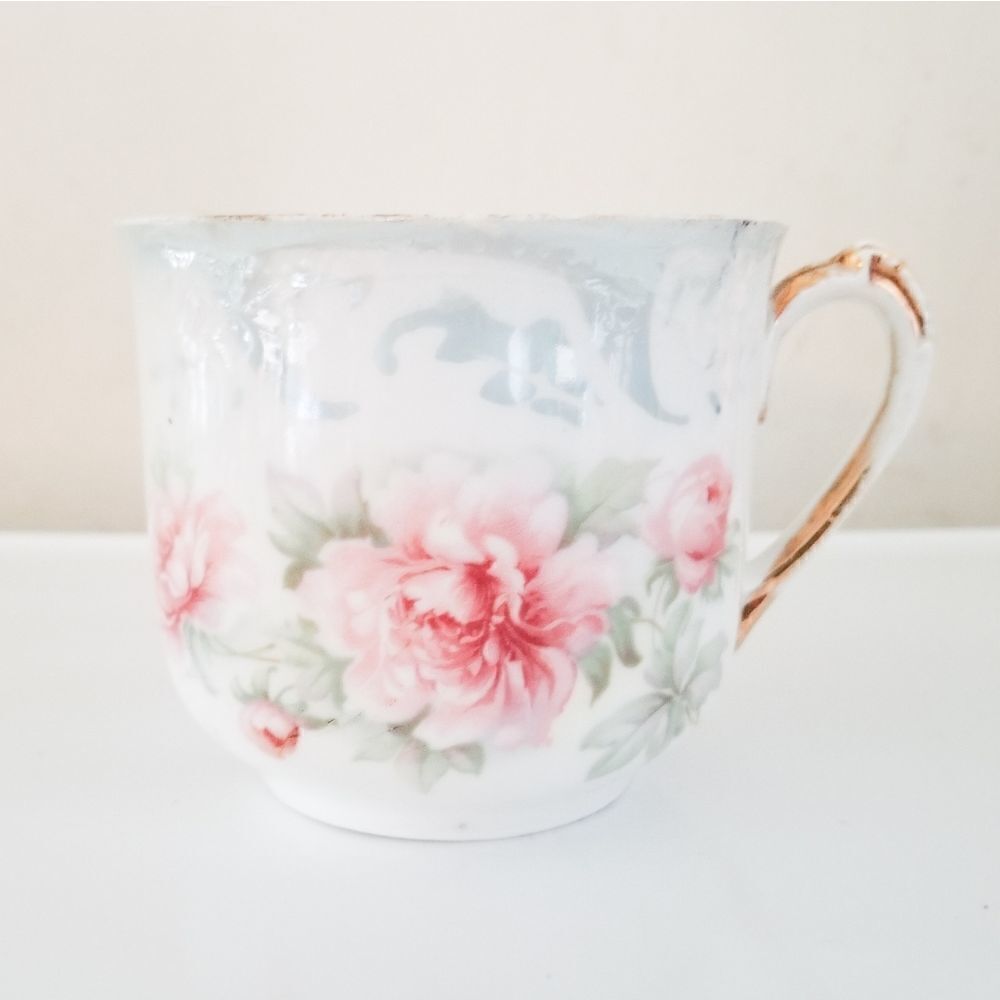 Vintage mustache teacup